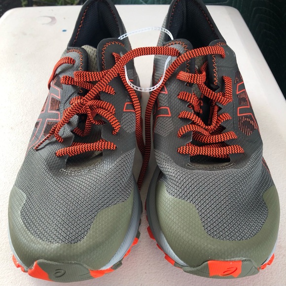 Asics Gray and Orange Athletic Shoes for Performance-Size 13 - Picture 9 of 12